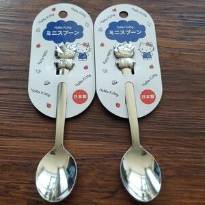 NWT Hello Kitty Stainless Steel Kawaii Cutesy Girly Dessert Spoon Set